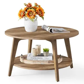 VASAGLE Couchtisch Weiß MDF 80 x 45 cm