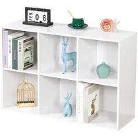 Relaxdays Bücherregal 61 x 91 x 30 cm Weiß