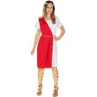 Funidelia | Römerin Kostüm für Damen Rom, Gladiator, Römischer Zenturio, Kulturen & Traditionen - Kostüm für Erwachsene & Verkleidung für Partys, Karneval & Halloween - Größe L - XL - Granatfarben