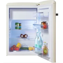 Amica KSR 361 160 B Retro-Kühlschrank (108 l, 875 mm hoch, Beige)