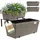 CASARIA Blumenkasten 4er Set 11 x 11 x 11 cm Creme