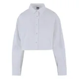 URBAN CLASSICS Cropped Oversize Bluse White L