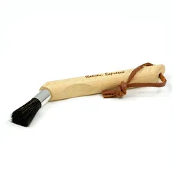 Brühgruppenbürste mit Holzgriff