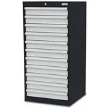 Simplaflex Schubladenschrank, BxHxT: 60 x 122 x 57,5 cm - grau