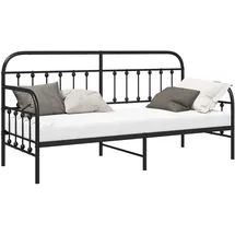 vidaXL Tagesbett 75 x 190 cm Schwarz