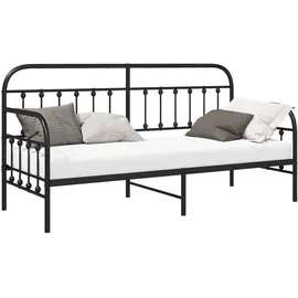 vidaXL Tagesbett 75 x 190 cm Schwarz