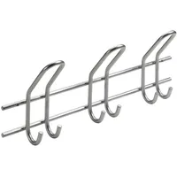 Hettich Garderobenleiste 3 Haken 43,0 x 16,5 x 7,5 cm Silber