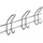 Hettich Garderobenleiste 3 Haken 43,0 x 16,5 x 7,5 cm Silber
