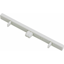 Gardinenstangen-Endstück Endstück 3-läufig, GARDINIA, (2-St), Serie Aluminium-Vorhangschiene 3-läufig weiß