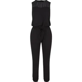 URBAN CLASSICS Ladies Tech Mesh Long Jumpsuit - Schwarz
