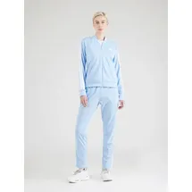 adidas Essentials 3 Stripes Trainingsanzug hellblau/weiß S