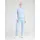 adidas Essentials 3 Stripes Trainingsanzug hellblau/weiß S