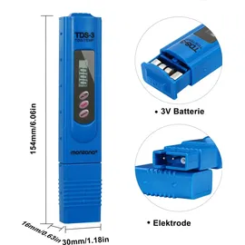 monzana | mit Lcd Anzeige | Batterie - Tds - Temp