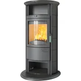 Kaminofen HARK 17 NH GT FlameKat 7 kW - Ofenkacheln: deco-schiefer - Korpus: titan