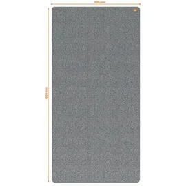 NOBO Notiztafel Move & Meet 90 x 180 cm Grau/Weiß