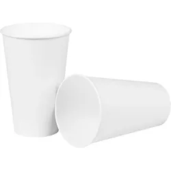 500 Pappbecher, weiß, 0,3l, ca. 300g/m2, mit PE-Beschichtung Einweg Becher