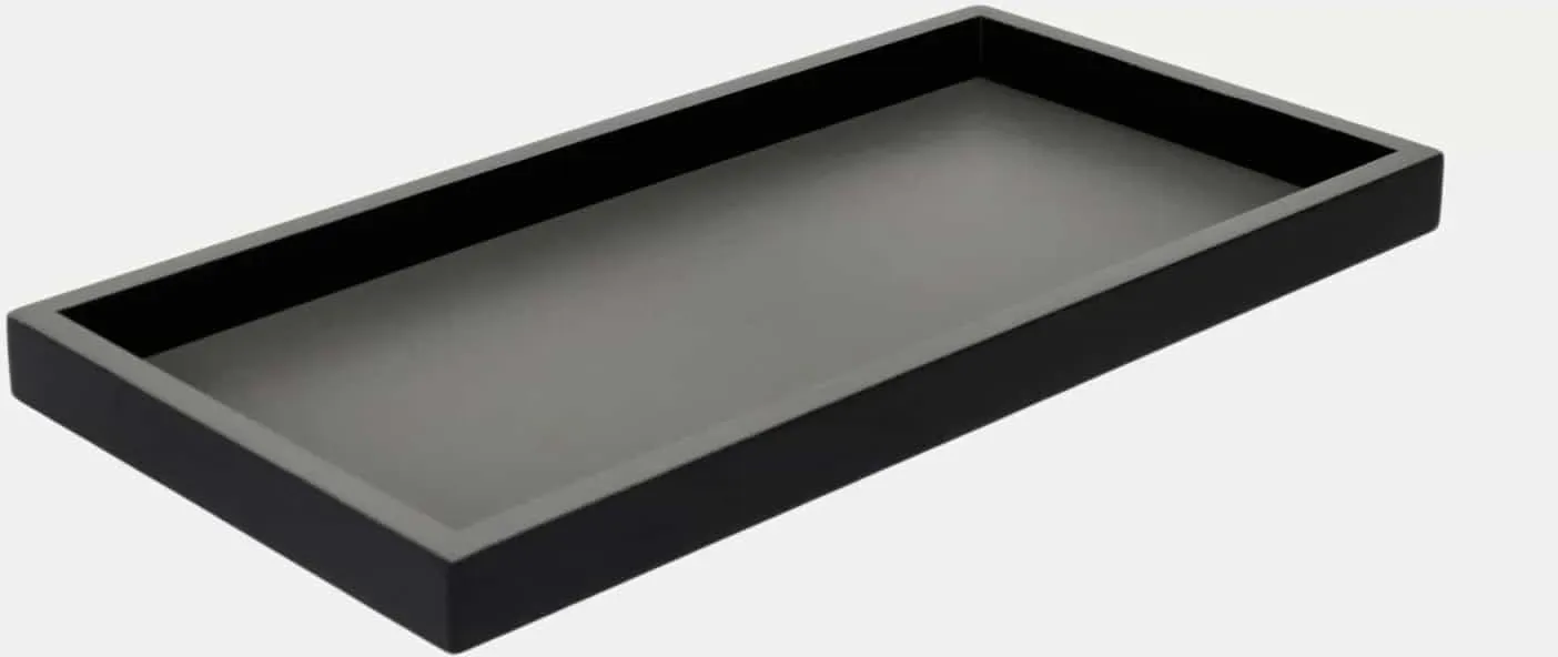 Neo Tablett rechteckig 2 farbig Schwarz