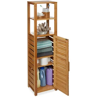 Badregal bambus Badezimmerregal Schmaler Badschrank pflegeleicht