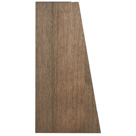 Miliboo Wandschreibtisch mit Ablagen aus dunklem Holz B78 cm GABIN