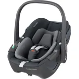 Maxi-Cosi Pebble 360 i-Size Babyschale Drehbar, Neugeborenen Autositz 360 Grad, 0–15 Monate (40–83 cm), Drehung mit einer, ClimaFlow, Easy-In-Gurt, G-CELL Seitenaufprallschutz, Essential Graphite