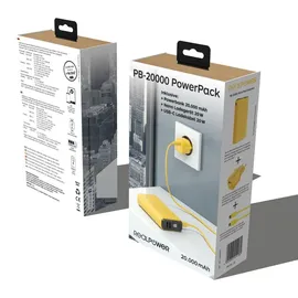Realpower PB-20000 Power Pack Gelb