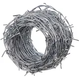 DEMA Stacheldraht Verzinkt 25 m 2,8 mm Silber