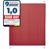 Floordirekt Plissee Faltrollo Magic 110 x 200 cm Dunkelrot