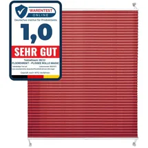 Floordirekt Plissee Faltrollo Magic 110 x 200 cm Dunkelrot