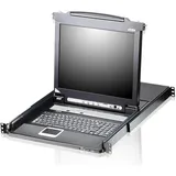 ATEN CL5708M Tastatur/Video/Maus KVM-Switch Rack-Einbau Schwarz