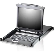 ATEN CL5708M Tastatur/Video/Maus KVM-Switch Rack-Einbau Schwarz