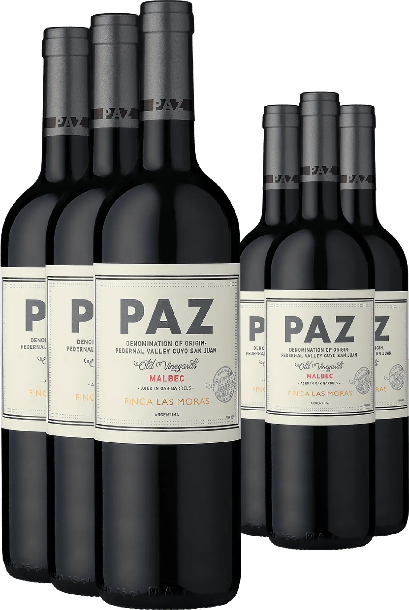 3+3-PAKET Finca Las Moras »PAZ« Malbec 2023