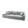 bobb Big Sofa Arissa de Luxe ¦ grau ¦ Maße (cm): B: 292 H: 84 T: 120.0