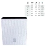 Blumentopf Rattan Optik Pflanzkübel Trapez 6 Größe 4 Farbe Blumenkübel Quadrat