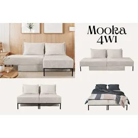 Kaiser Ecksofa mit schlaffunktion, Sofa, Betten, Liegestuhl, MOOKA 4in1-multifunktions-system, stoff Velo