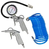 Güde Druckluft-Set 3-teilig 5 m Schlauch, Luftpistole, Reifenbefüller