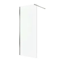 Badplaats Duschwand Florida 80 x 200cm Glas Duschabtrennung Chrom - Walk-In Dusche Nano Duschtrennwand