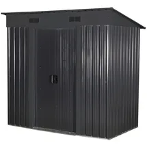 Floraworld Gartenhaus mit Pultdach 2 x 1,5 m Anthrazit