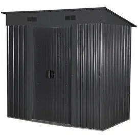 Floraworld Gartenhaus mit Pultdach 2 x 1,5 m Anthrazit