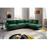 trends by hg »Svea L-Form« Ottomane rechts oder links, mit Metallfuß, frei im Raum stellbar