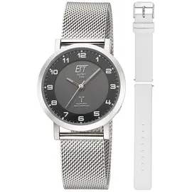 ETT Eco Tech Time Damen Funk-Solaruhr Atacama Edelstahl mit 2 Bändern