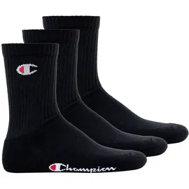 Champion 6er Pack Crew Socken Schwarz/Weiß 35-38