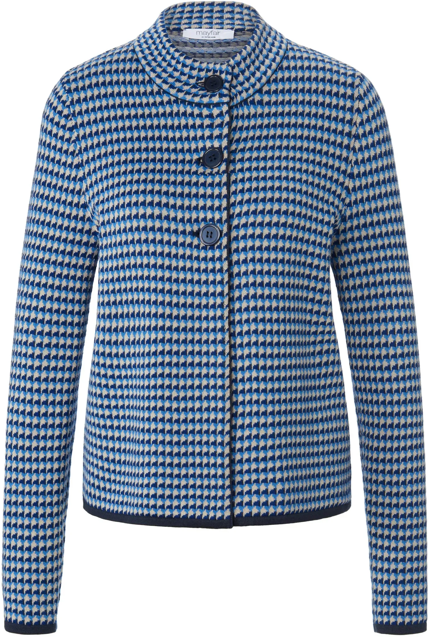 Strickjacke mayfair by Peter Hahn blau