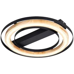 Deckenlampe Deckenleuchte Wohnzimmerlampe natur Bambuslampe dimmbar LED D 46 cm