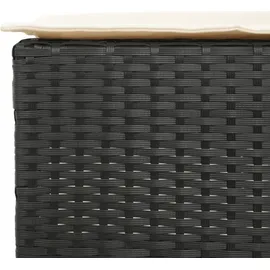 vidaXL Gartenbar Set 3-tlg. Schwarz