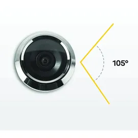 Yale DDV 500 Digitaler Türspion 3,2 Zoll Silber