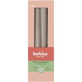 Bolsius Spitzkerze 24,5 cm Ø 2,4 cm beige 4 Stück