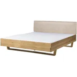 Massivmoebel24 FICHTELBERG 160 x 200 cm Beige