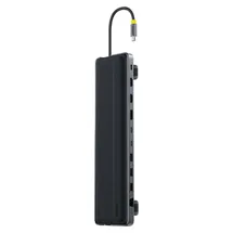 Baseus Hub 12-in-1 Dockingstation Mit Usb-c, Hdmi, Displayport, Usb-a, Sd/microsd, Rj45 Und Pd – Grau