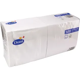 Duni Zelltuch Serviette 40x40 cm 2lagig 1/4F. weiß