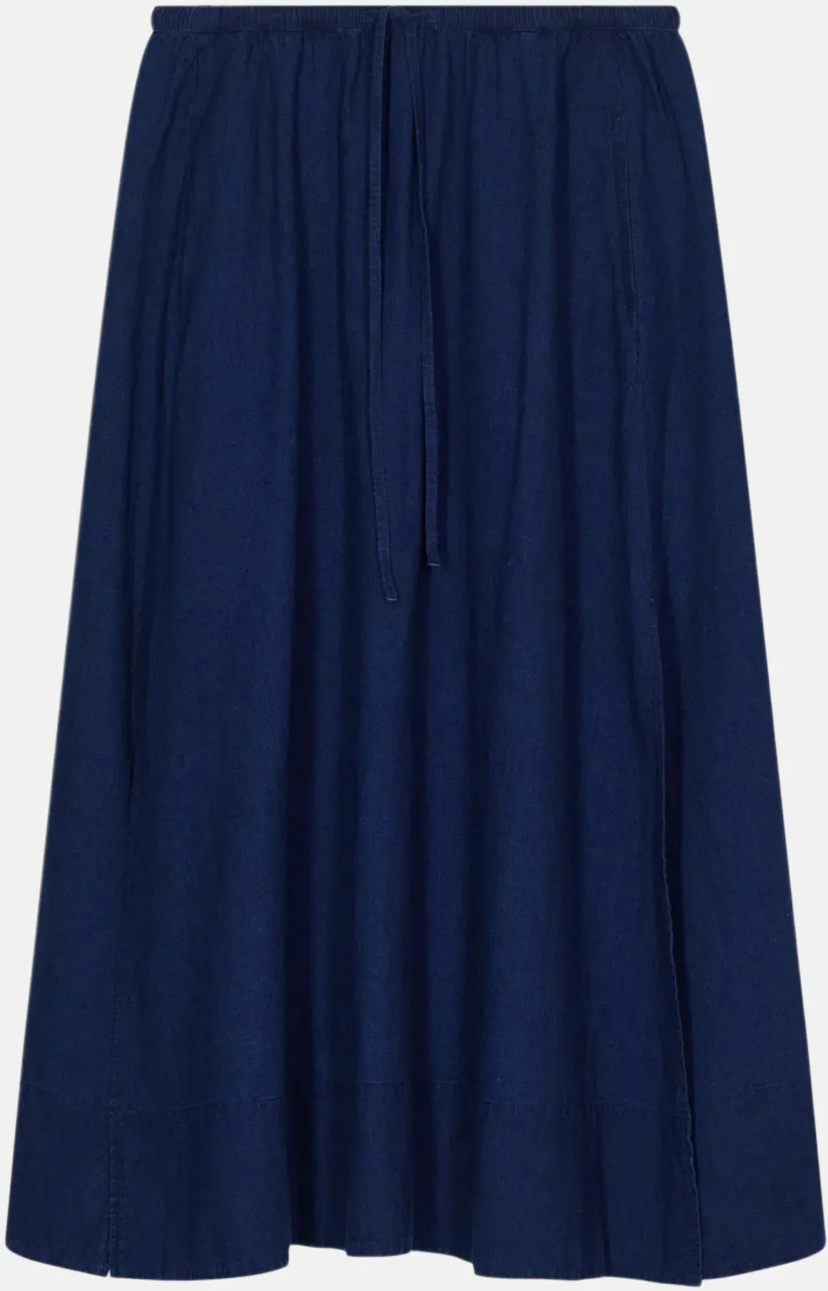 Leinenrock Gathered Blau XS